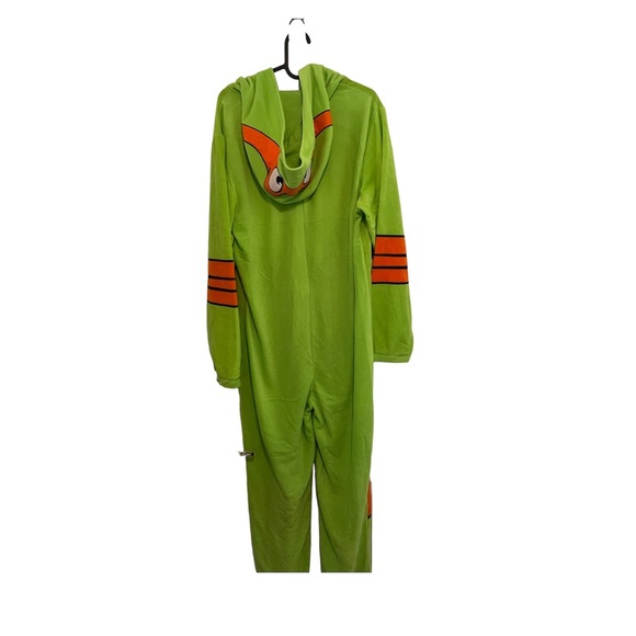 Nickelodeon Teenage Mutant Ninja Turtle Mens Union Suit with Hood (Michelangelo) - Picture 2 of 10